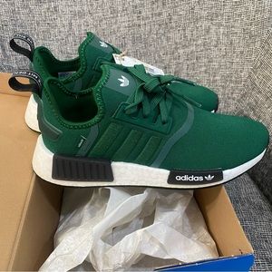 Adidas NMD R1 Womens size 7 Dark Green Core Black Cloud White NEW